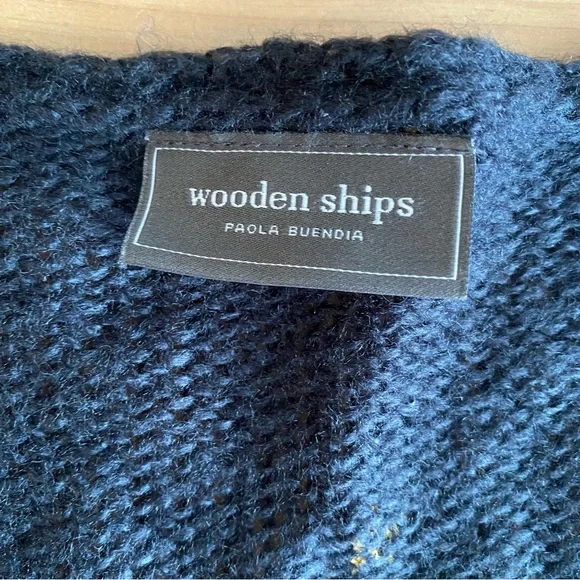 Wooden Ships Navy Blue gold mini stars sweater - Picture 6 of 9